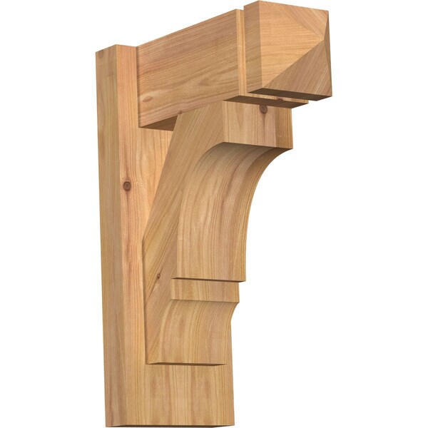 Ekena Millwork Balboa Arts & Crafts Smooth Outlooker, Western Red Cedar, 5 1/2"W x 12"D x 16"H OUT06X12X16BOA03SWR - main